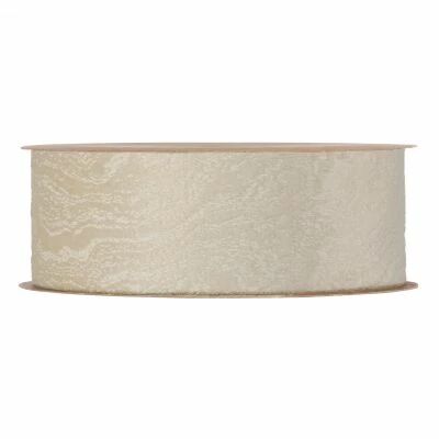 Ruban Rouen 40mm x 10m Cr�me