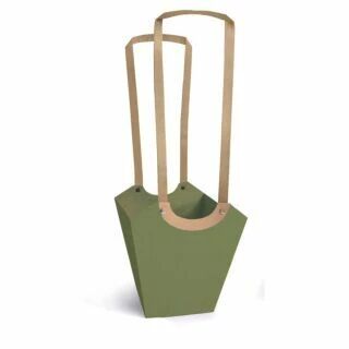Sac Carton Aqua 11x11x19 Vert Kaki ( x 10 )
