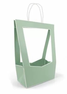 Sac Carton M�daillon 10x12 H35 Vert Sauge ( x 5 )