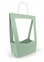 Sac Carton Médaillon 10x12 H35 Vert Sauge ( x 5 )