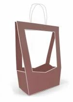 Sac Carton M�daillon 23x14 H38 Vieux Rose ( x 5 )