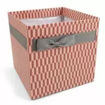 Sac Carton Simply 10,5x10,5 H10 Rose/Gris ( x 10 )