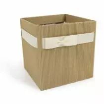 Sac Carton Simply 12x12 H12,5 Naturel/Ivoire