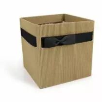 Sac Carton Simply 12x12 H12,5 Naturel/Noir