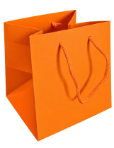 Sac Kraft 20x20x20 Orange ( x 10 )