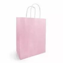 Sac Kraft Blanc 18x8 H22 Rose ( x 50 )