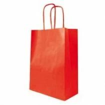 Sac Kraft Blanc 35x14 H44 Rouge ( x 50 )