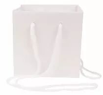 Sac Kraft Cadoc 13x13x13 Blanc Nacré x 10