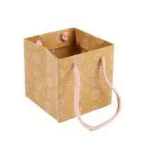 Sac Kraft Delicate 10,5x10,5 H10,5 Rose ( x 10 )