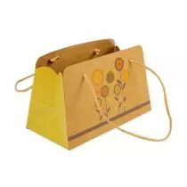 Sac Kraft El Paraiso 22x11x13 Jaune ( x 10 )