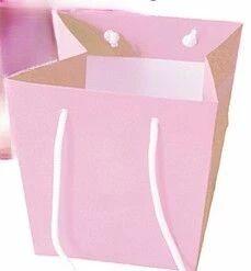 Sac Kraft Trap�ze 18x25x29 Rose Pale ( x 10 )