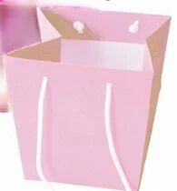 Sac Kraft Trap�ze 18x25x29 Rose Pale ( x 10 )