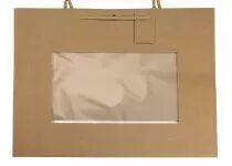 Sac Kraft Window 24x14 H19,5 Naturel ( x 12 )