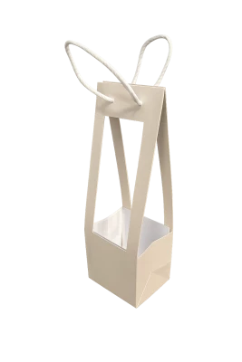 Sac Porte Bouquet 13x10,5x38 Cr�me ( x 10 )