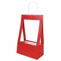 Sac Porte Bouquet 25x13x40 Rouge ( x 10 )