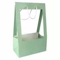 Sac Porte Bouquet 25x13x40 Vert Tendre ( x 10 )