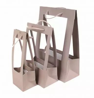 Sac Porte Bouquet 38x16x50 Gr�ge ( x 10 )