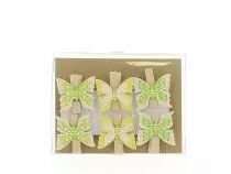 Sachet Pinces Papillon 3,5x3 ass ( x 6 )