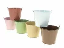 Seau Zinc D11,5 H9 Assorti