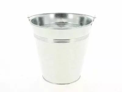 Seau Zinc D15 H15 Naturel avec Anse