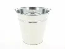 Seau Zinc D15 H15 Naturel avec Anse