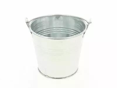 Seau Zinc D8 H7 Naturel avec Anse