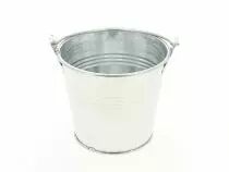 Seau Zinc D8 H7 Naturel avec Anse