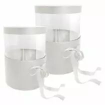 Set 2 Boites Chapeau Pandore Ajustable Rose