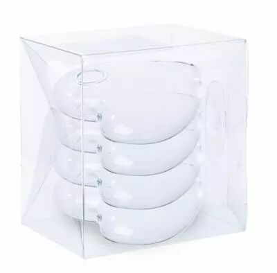 Set de 4 Coeurs Verre Porte-Nom D8 H8