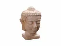 Tête Terracotta Bouddha 28x27 H39