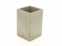 Vase Ciment 6,5x6,5 H13 Gris