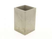 Vase Ciment 6,5x6,5 H13 Gris