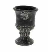 Vase Ciment Medicis D13,5 H20 Noir