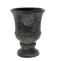 Vase Ciment Medicis D20 H26,5 Noir