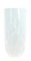 Vase Polyrésine D28 H28,5/70 Blanc
