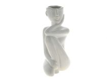 Vase Statue H22 Blanc