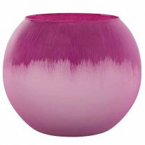 Vase Verre Boule D11,5/16 H13,5 Fushia