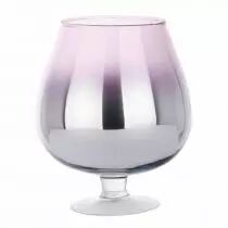Vase Verre Cognac Napoleon D12,5 H18/23 Rose