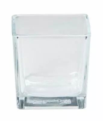 Vase Verre Cube 8x8x8