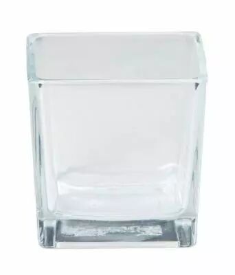 Vase Verre Cube 8x8x8