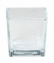 Vase Verre Cube 8x8x8