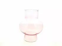 Vase Verre D13,5 H18 Rose