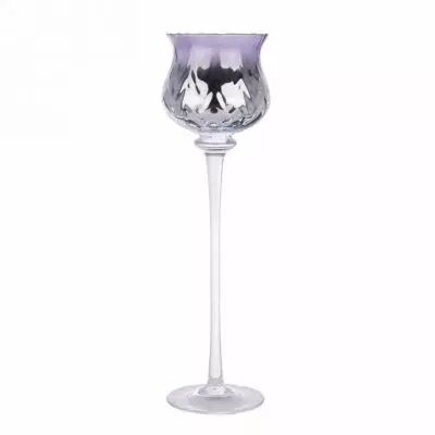 Vase Verre D18 H35/45 Lilas sur Pied