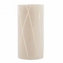 Vase Verre Edera D15 H40 Crème