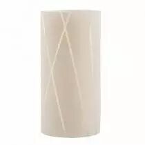 Vase Verre Edera D15 H40 Crème