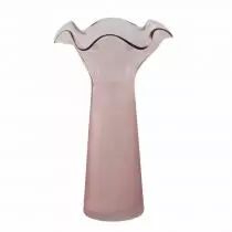 Vase Verre Fazzoletto D12 H35 Rose Poudré