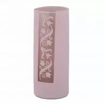 Vase Verre Maia D8 H15 Rose