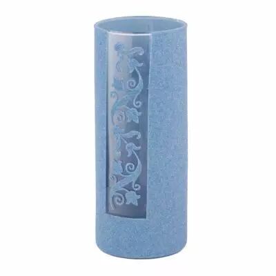 Vase Verre Maia D8 H20 Bleu