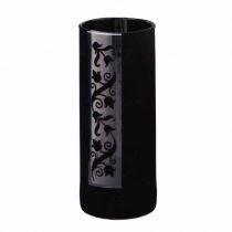 Vase Verre Maia D8 H20 Noir