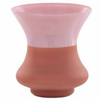 Vase Verre Minion D14 H14 Rose